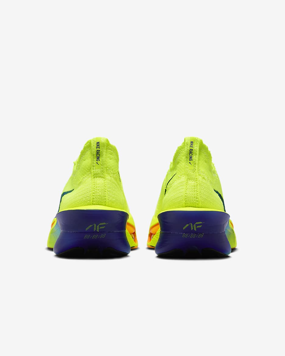 Nike Alphafly 3 løpesko for vei til dame - Volt/Dusty Cactus/Total Orange/Concord