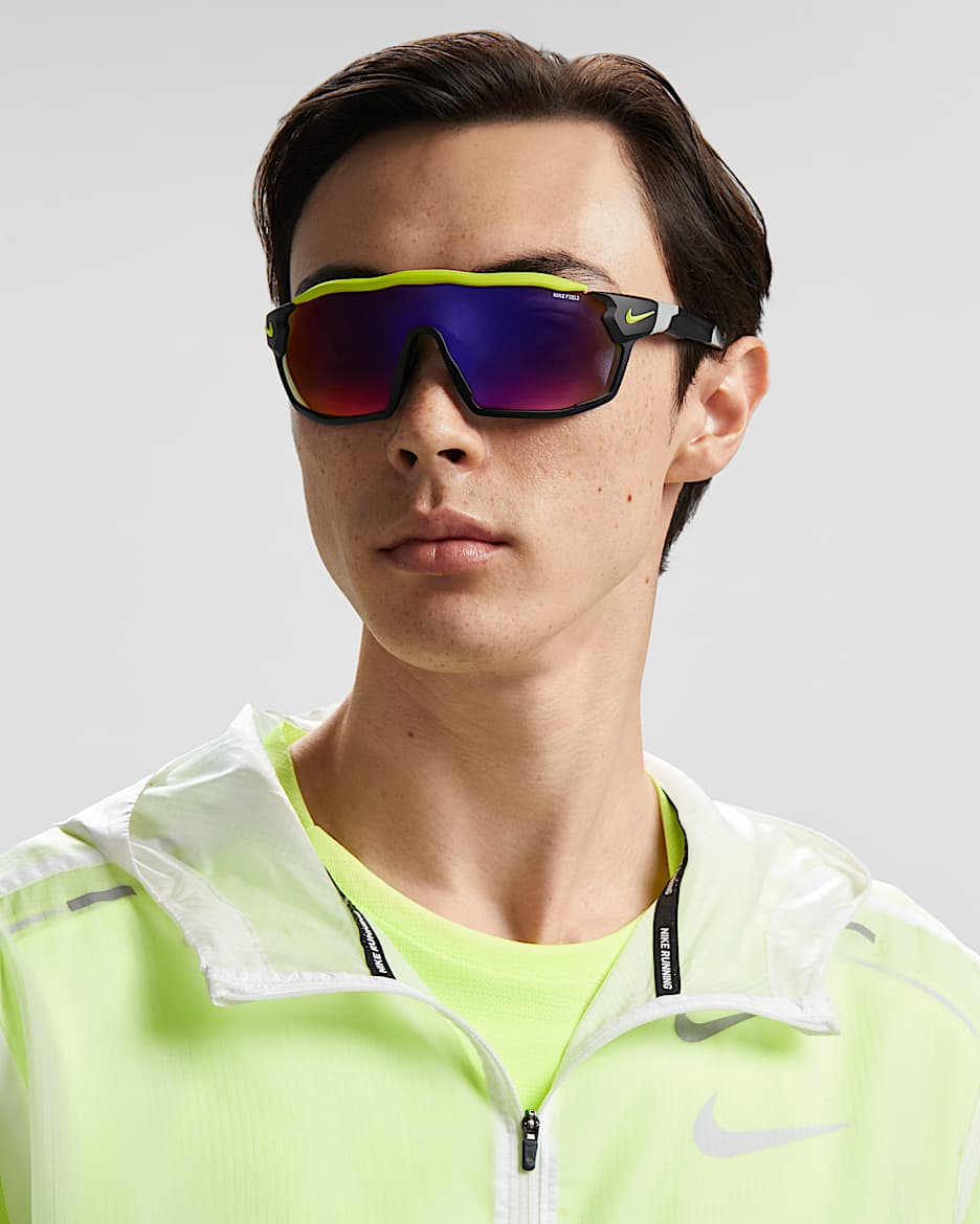 Nike Show X Rush Gafas de sol Field Tint - Negro/Volt