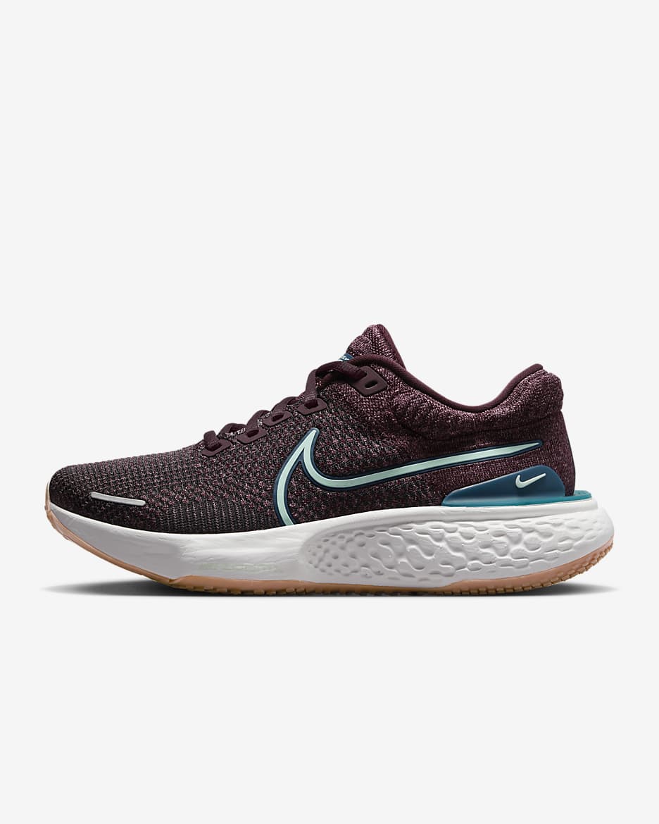 Nike Invincible 2 Women's Road Running Shoes - Burgundy Crush/Desert Berry/Valerian Blue/Mint Foam
