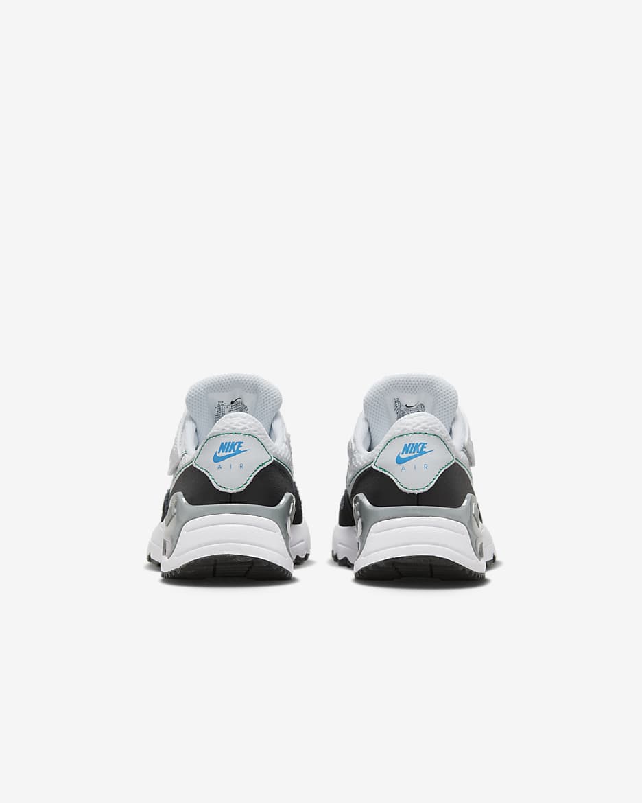 Nike Air Max SYSTM Younger Kids' Shoes - White/Black/Cool Grey/Pure Platinum