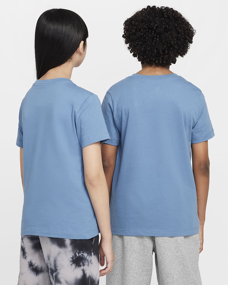 Playera para niños talla grande Nike Sportswear - Tormenta del Egeo