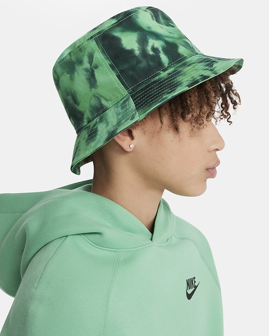 Nike Apex Bucket Hat für ältere Kinder - Spring Green/Stadium Green/Schwarz/Schwarz