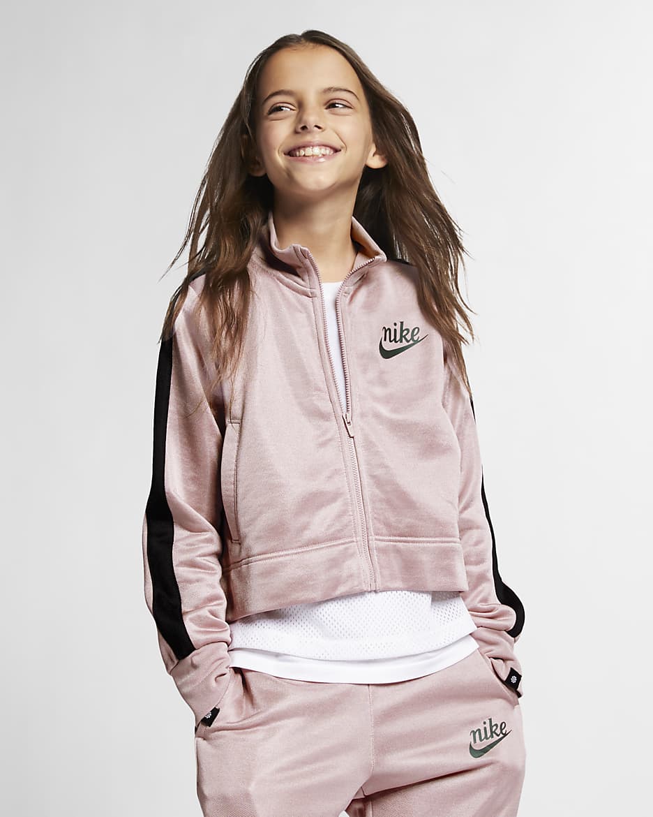Nike Sportswear Big Kids' (Girls') Jacket - Plum Chalk/Black