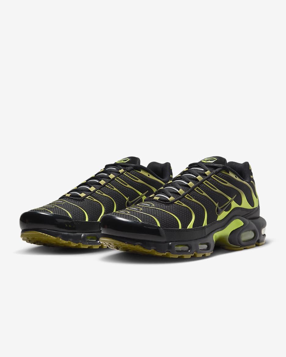 Chaussure Nike Air Max Plus pour homme - Noir/Cyber/Pacific Moss/Noir