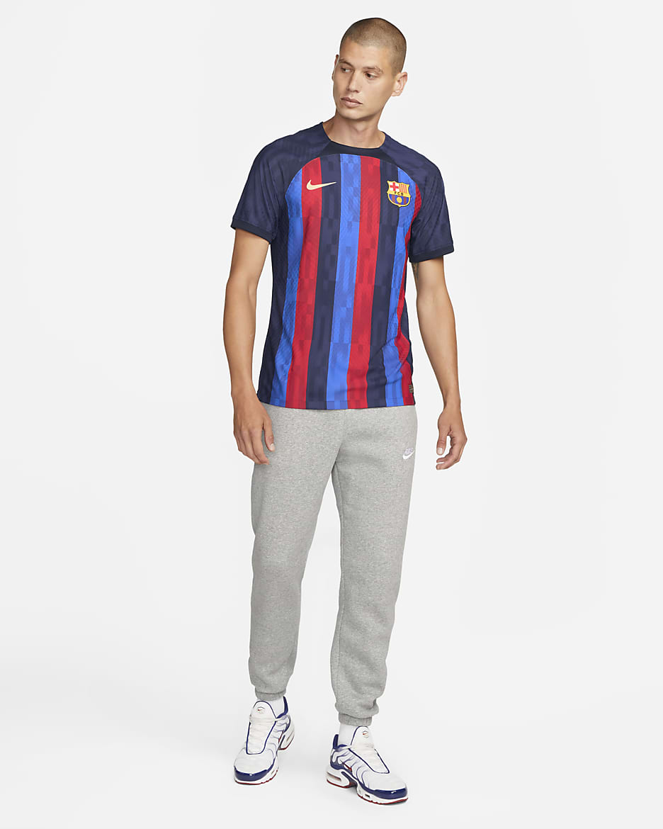 F.C. Barcelona 2022/23 Match Home Men's Nike Dri-FIT ADV Football Shirt - Obsidian/Sesame