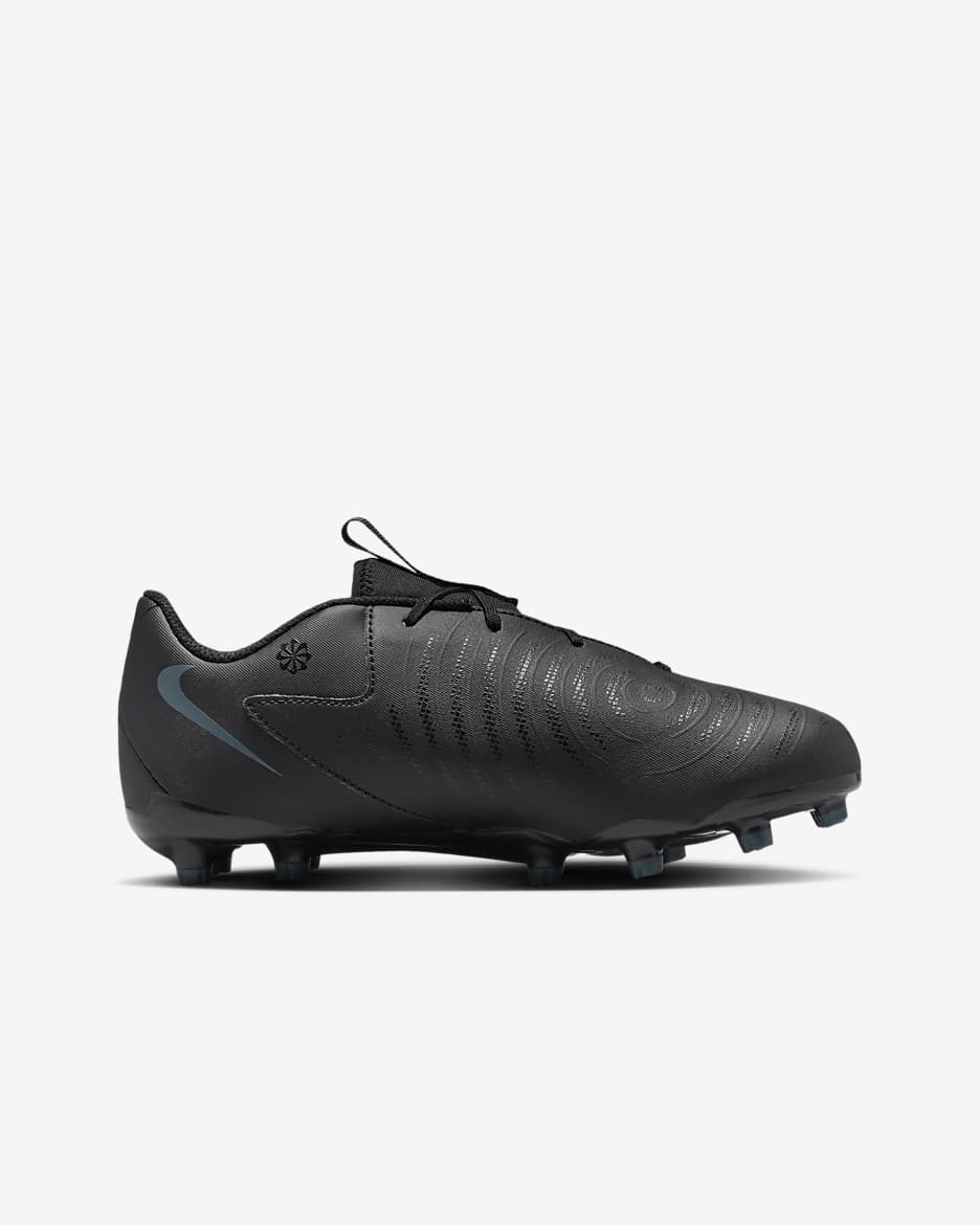 Scarpa da calcio a taglio basso MG Nike Jr. Phantom GX 2 Academy – Bambino/a | Ragazzo/a - Nero/Deep Jungle/Nero