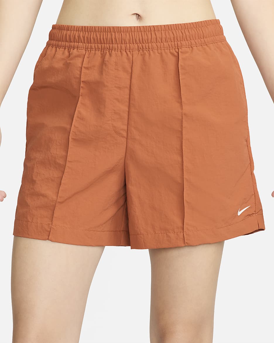 Nike Sportswear Everything Wovens Women's Mid-Rise 5" Shorts - Burnt Sunrise/Sail