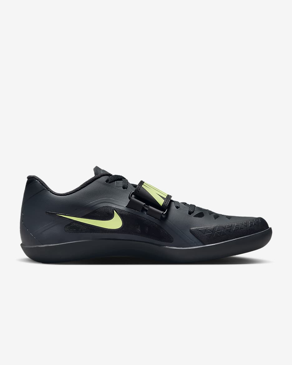 Nike Zoom Rival SD 2 Athletics Throwing Shoes - Anthracite/Black/Light Lemon Twist/Fierce Pink