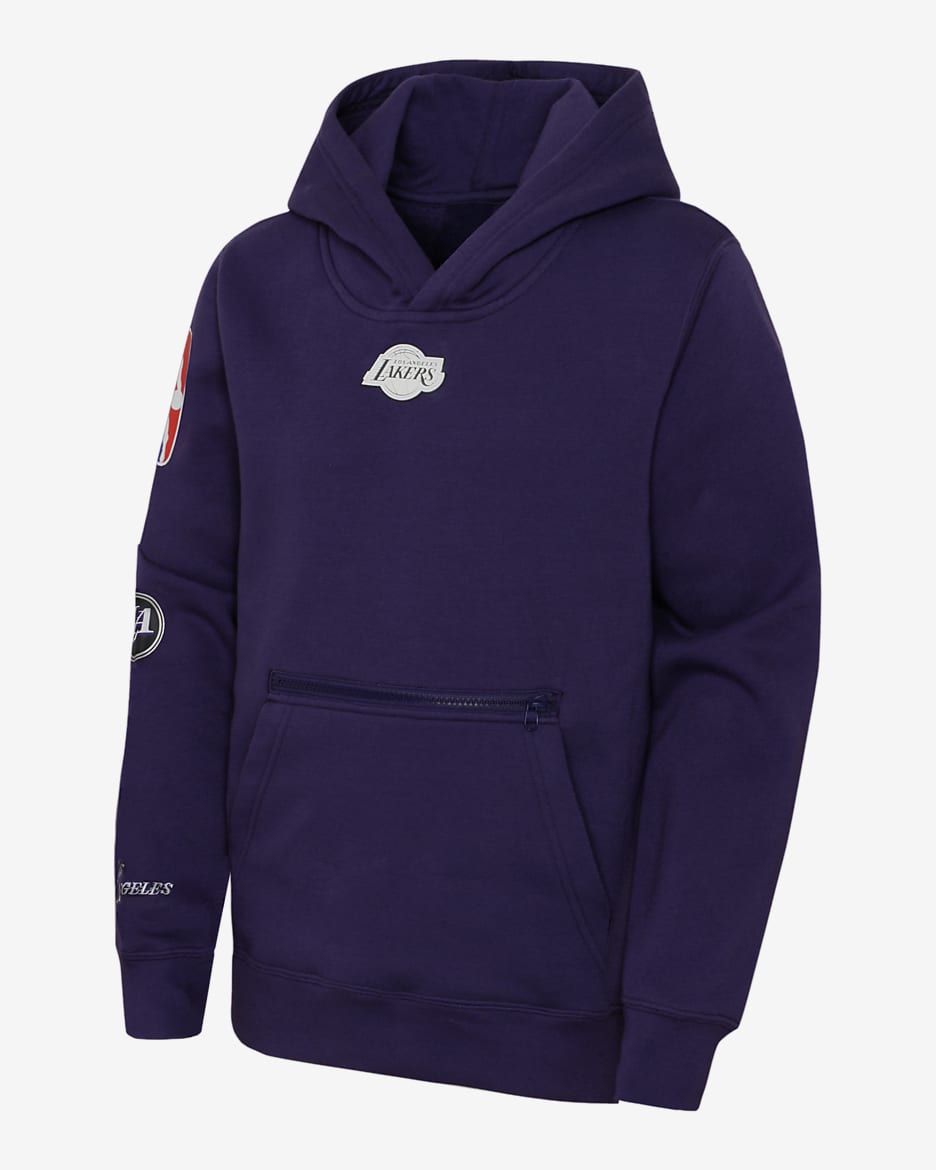 Sweat à capuche en Fleece Nike NBA Los Angeles Lakers Courtside City Edition pour ado - Ink