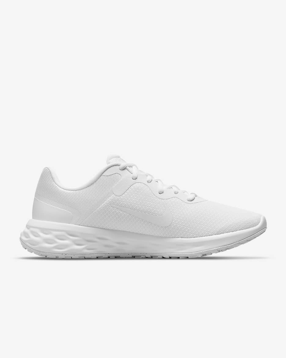 Tenis de correr en carretera para hombre Nike Revolution 6 - Blanco/Blanco/Blanco