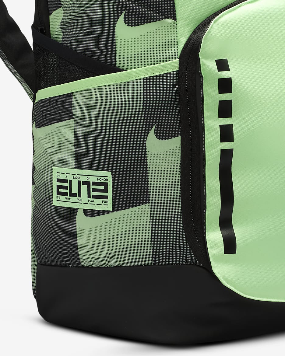 Mochila estampada (32 L) Nike Hoops Elite - Verde vapor/Negro/Negro