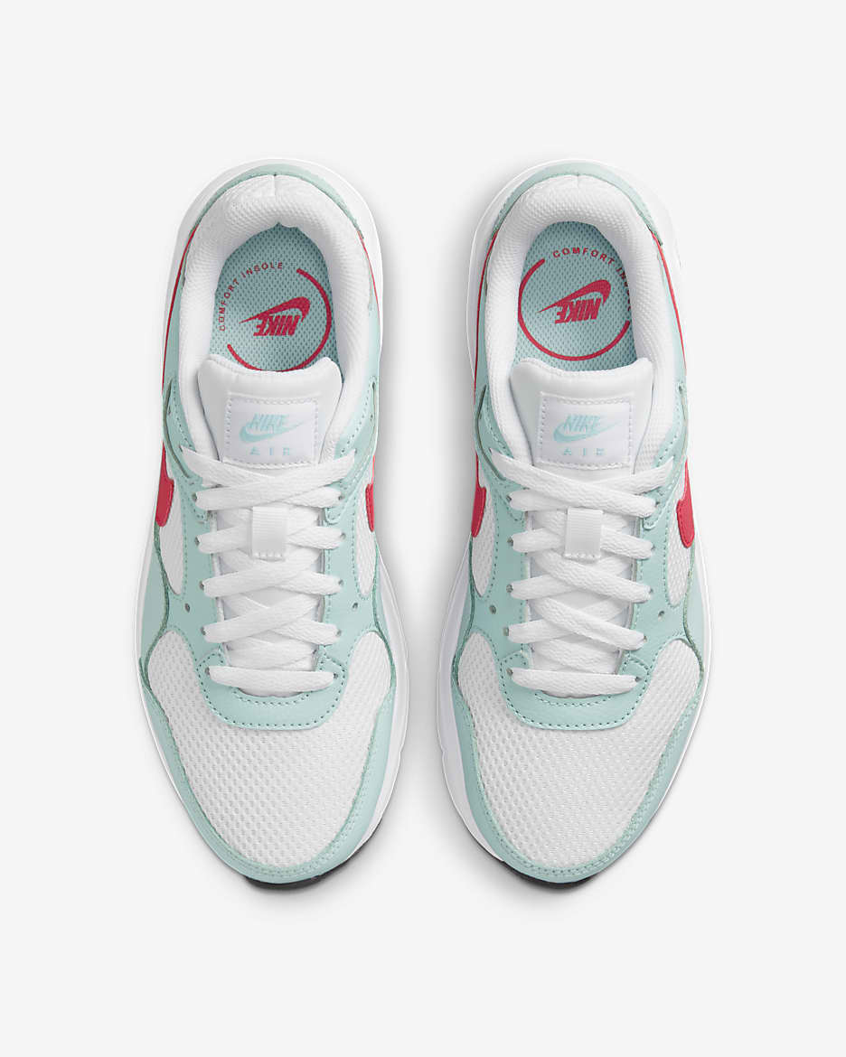 Nike Air Max SC-sko til kvinder - hvid/Jade Ice/sort/Light Fusion Red