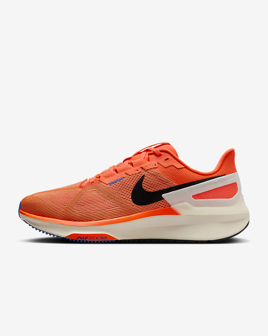 Nike Structure 25 férfi országúti futócipő (extra széles kialakítású) - Hyper Crimson/Astronomy Blue/Pale Ivory/Fekete