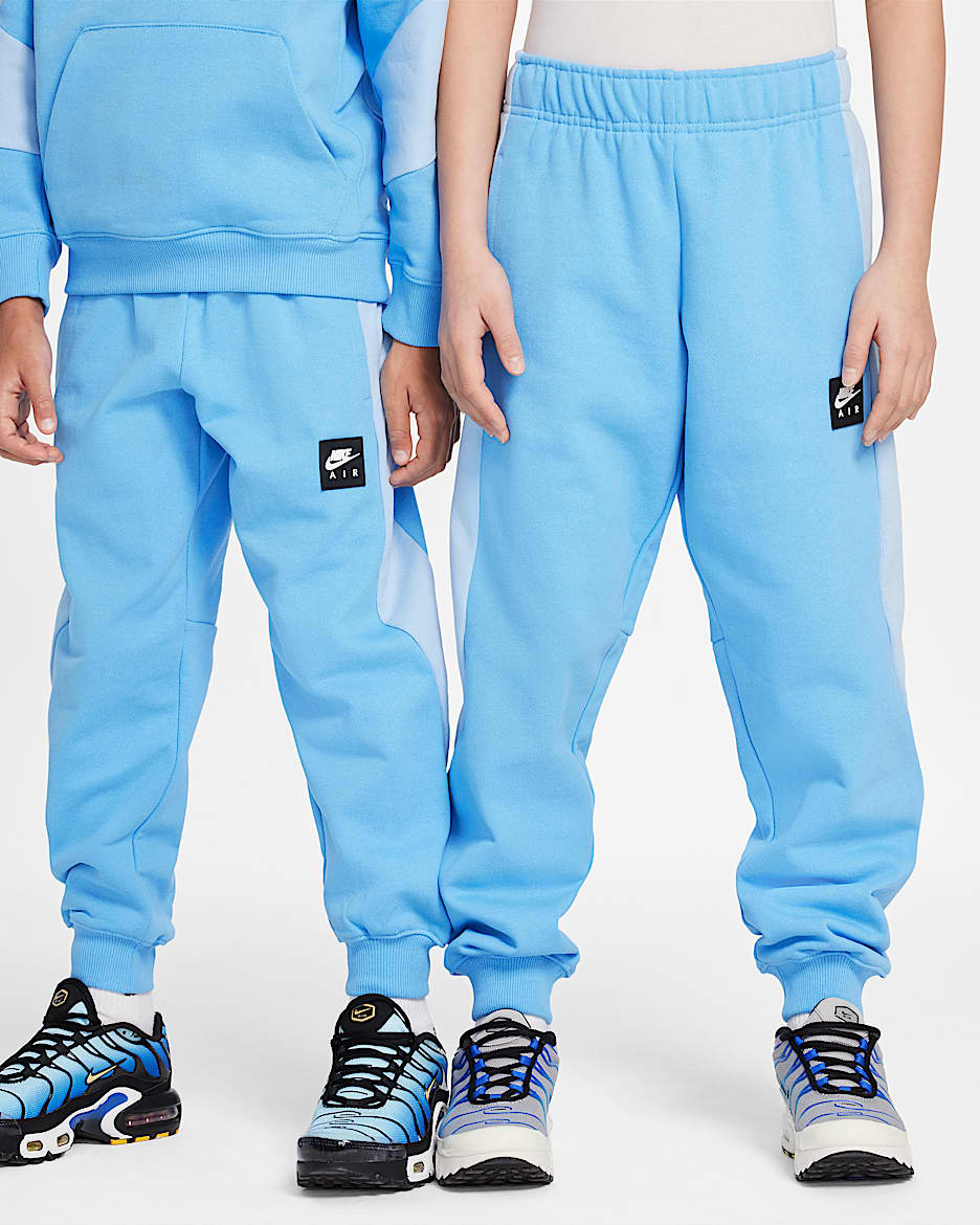 Nike Air Older Kids' Fleece Joggers - University Blue/Psychic Blue/White