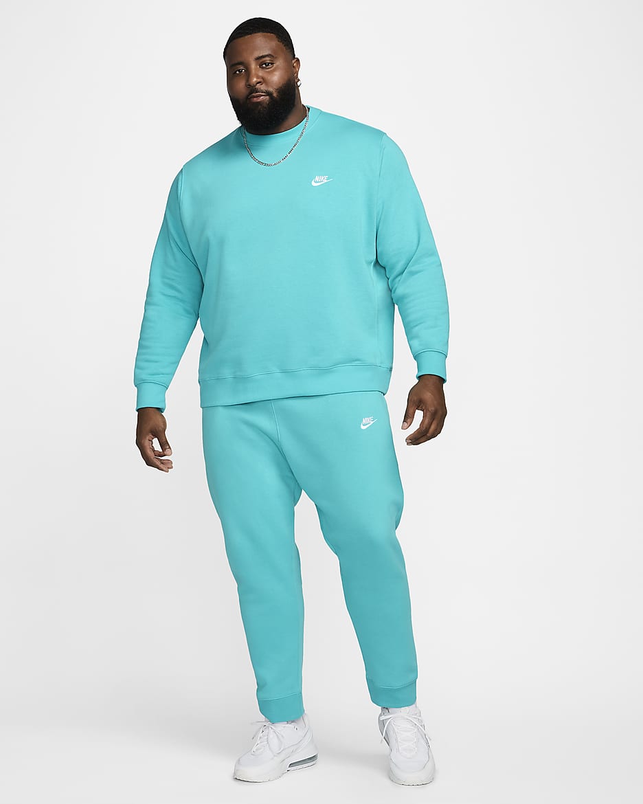 Nike Sportswear Club Fleece Erkek Crew Üst - Dusty Cactus/Beyaz