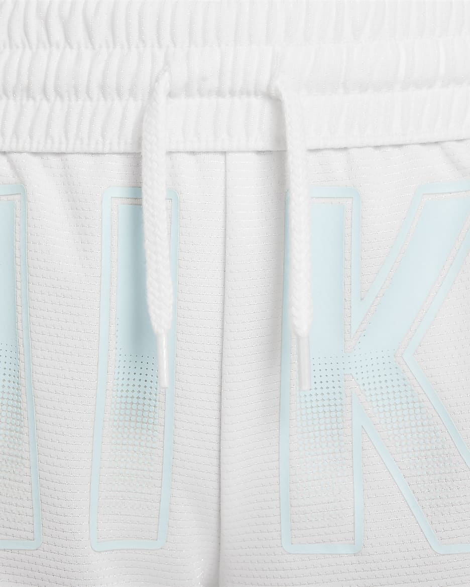 Nike DNA Culture of Basketball Older Kids' Dri-FIT Shorts - White/Glacier Blue