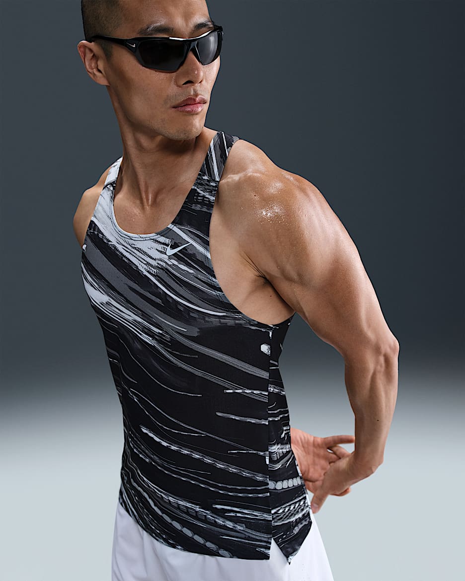 Nike Fast Men's Dri-FIT Running Vest - Photon Dust