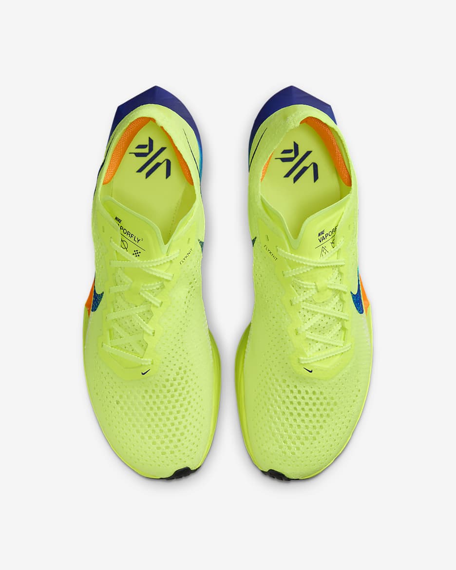 Nike Vaporfly 3 Men's Road Racing Shoes - Volt/Scream Green/Barely Volt/Black
