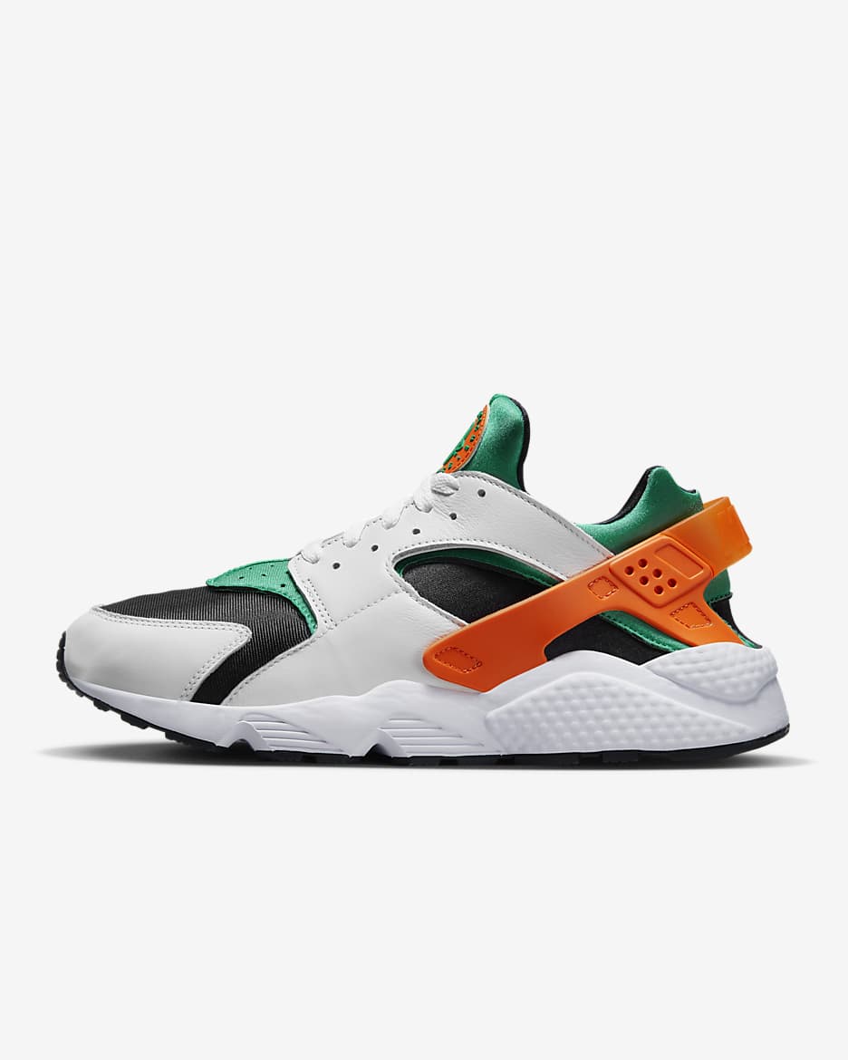 Nike Air Huarache Men's Shoes - White/Stadium Green/Black/Safety Orange