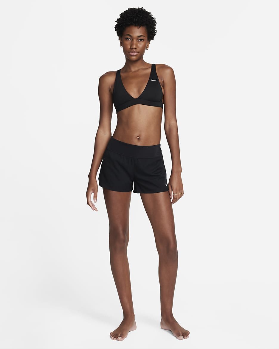 Shorts de playa para mujer Nike Essential - Negro