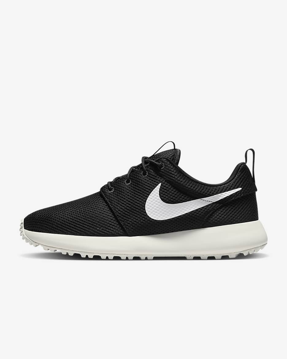 Chaussure de golf Roshe G Next Nature pour homme - Noir/Anthracite/Sail/Blanc