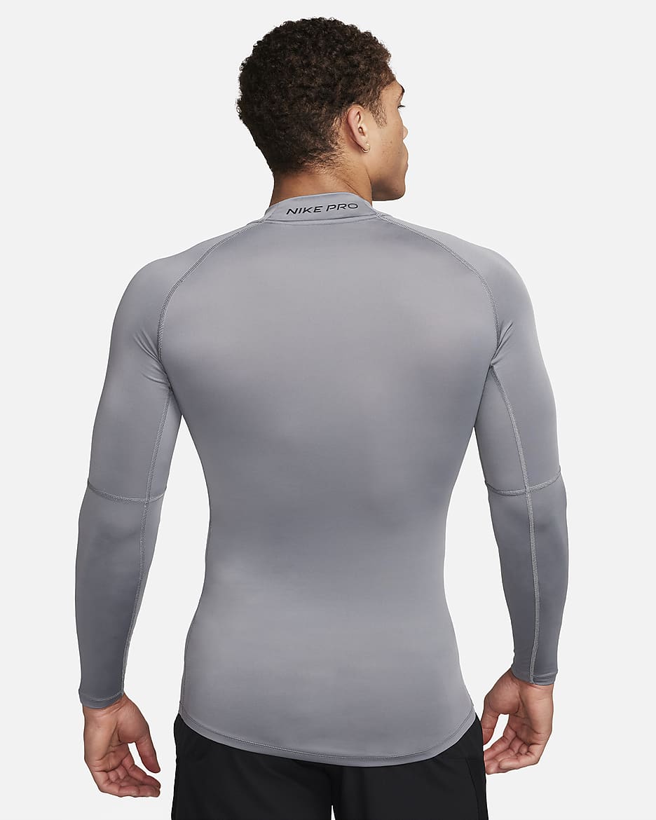 Nike Pro Men's Dri-FIT Fitness Mock-Neck Long-Sleeve Top