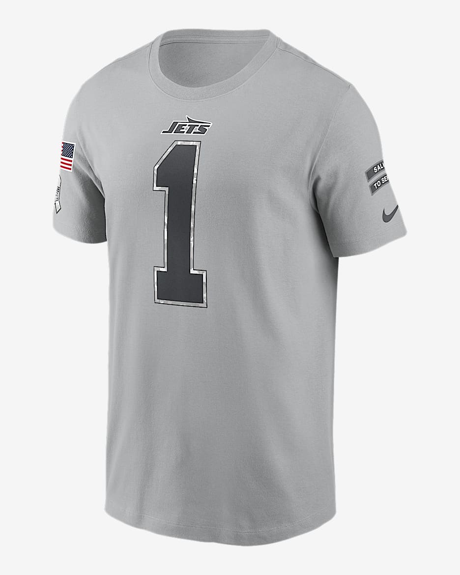 Sauce Gardner New York Jets Salute to Service Men's Nike NFL TShirt