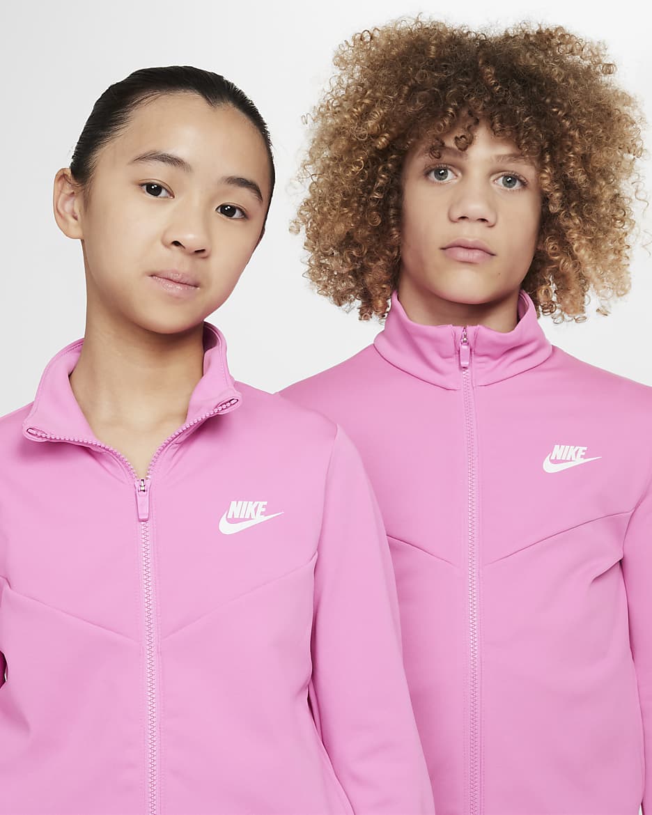 Conjunto de entrenamiento para niños talla grande Nike Sportswear - Rosa alegre/Rosa alegre/Blanco