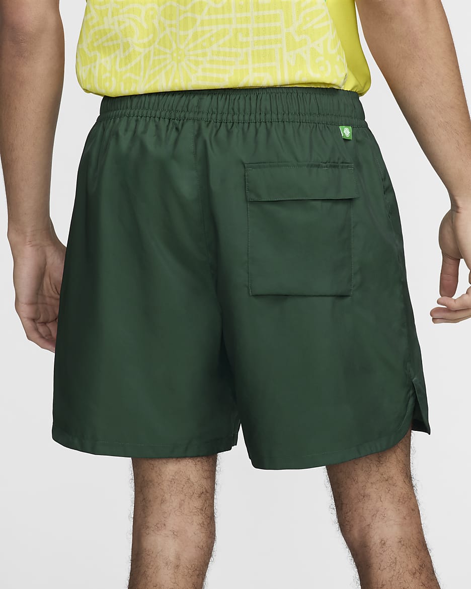 Brazil Sport Essential Flow Men's Nike Soccer Woven Lined Shorts - Pro Green/Light Green Spark