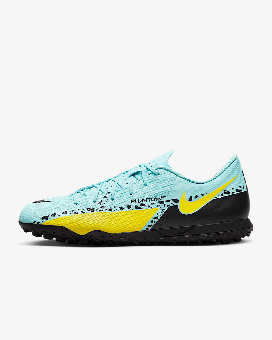 Nike Phantom GT2 Club TF Turf Soccer Shoes - Glacier Ice/Yellow Strike/Coconut Milk/Black