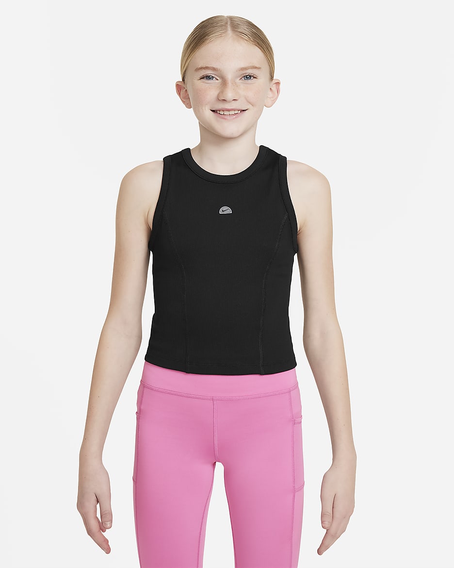 Nike Camiseta de tirantes Dri-FIT - Niña - Negro