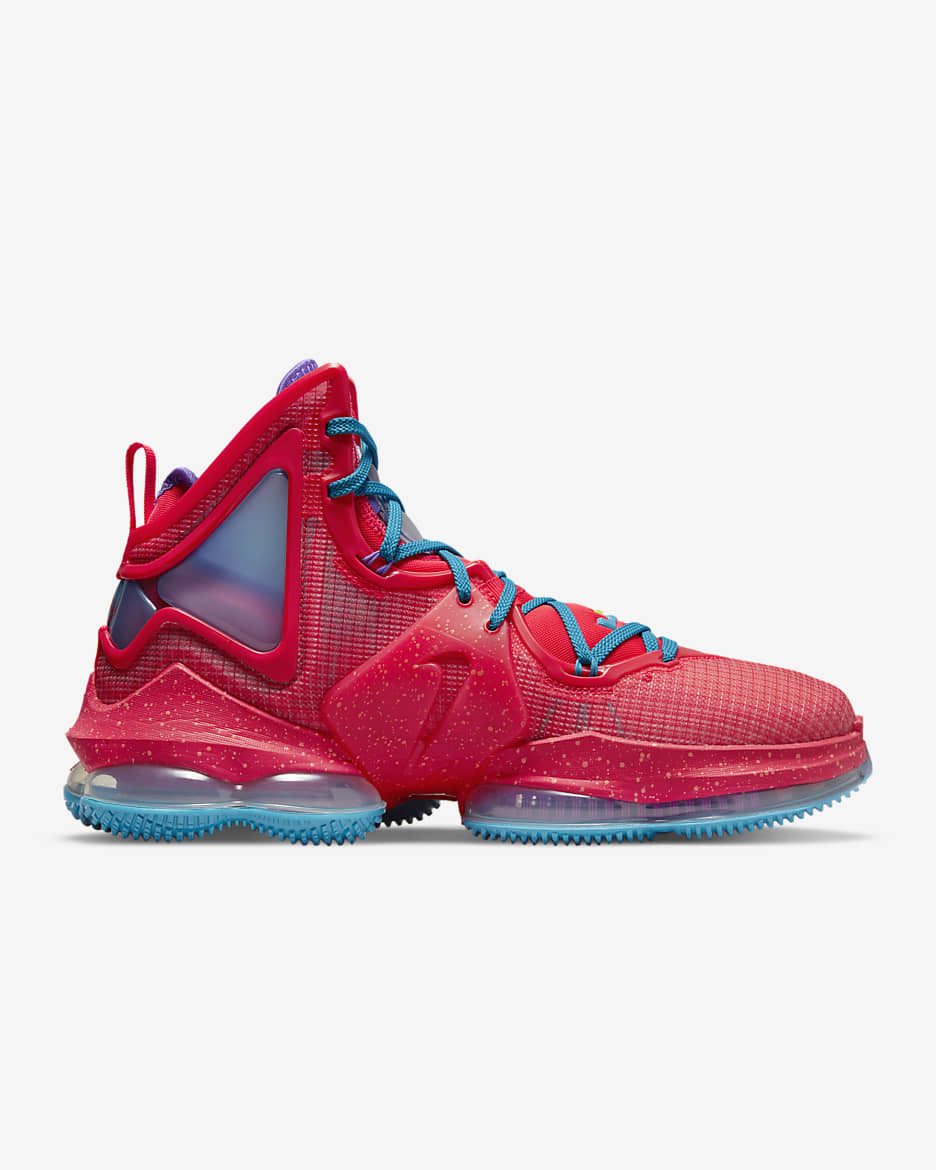 LeBron 19 Basketball Shoes - Siren Red/Laser Blue/Psychic Purple/Siren Red