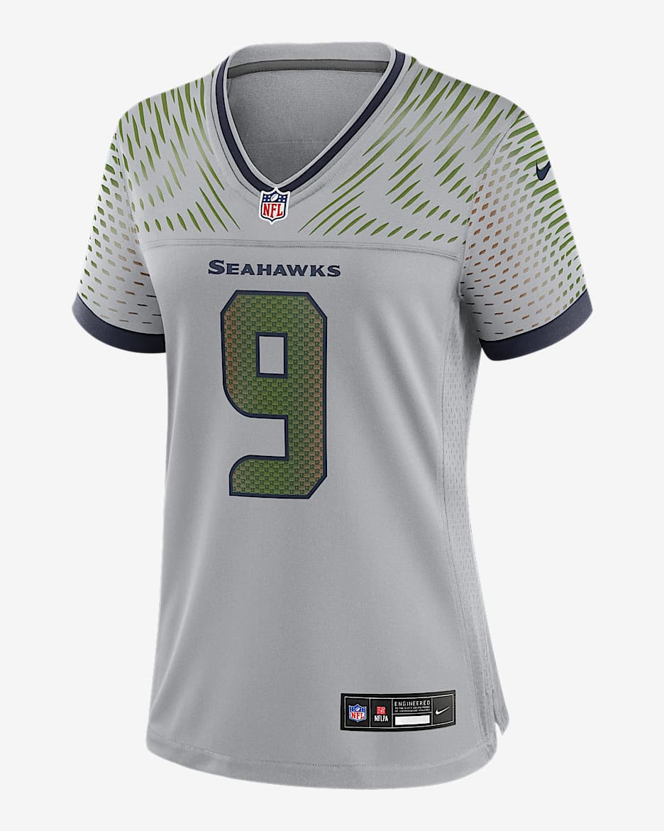 Jersey Nike de la NFL Game para mujer Kenneth Walker III Seattle Seahawks Rivalries Collection - Gris