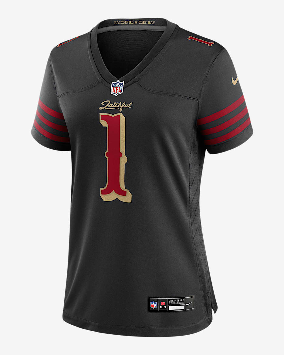 Jersey Nike de la NFL de partido para mujer Ricky Pearsall San Francisco 49ers colección Rivalries - Negro