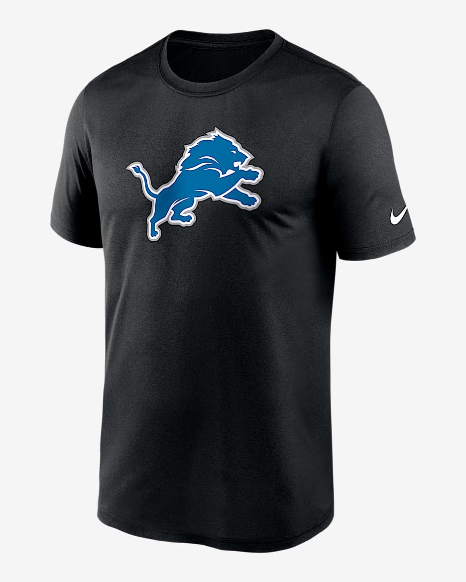 Detroit Lions Legend Logo Men's Nike Dri-FIT NFL T-Shirt - Black