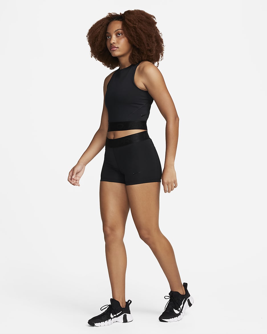 Nike Pro Women's Mid-Rise 8cm (approx.) Shorts - Black