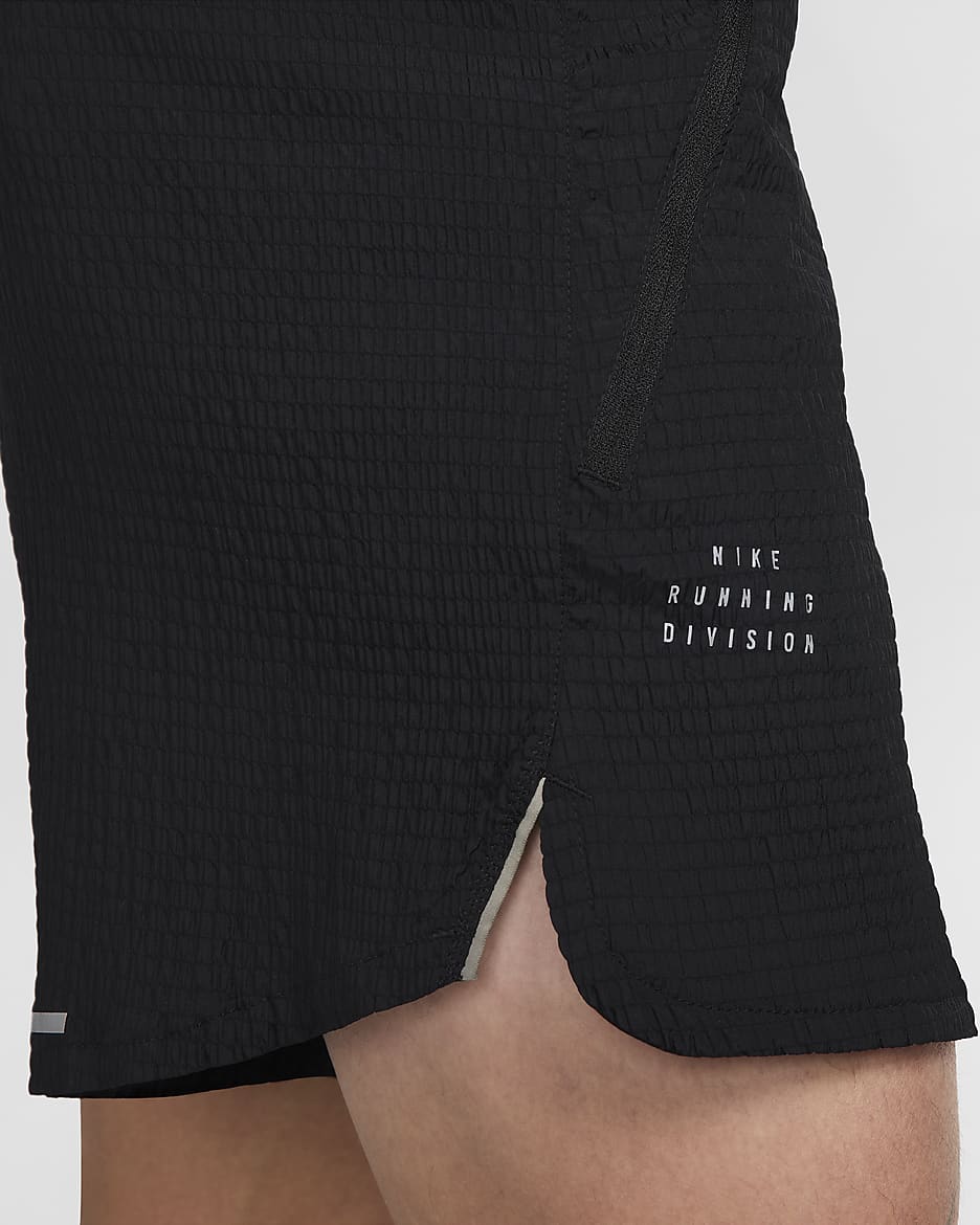 Nike Stride Running Division Men's Dri-FIT 5" Brief-Lined Running Shorts - Black/Dark Stucco