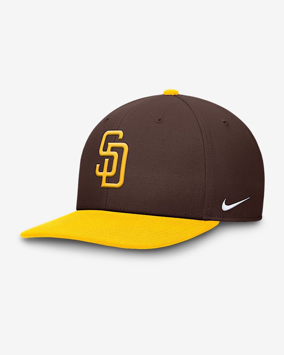 San Diego Padres Pro Men's Nike Dri-FIT MLB Adjustable Hat - Dark Cinder