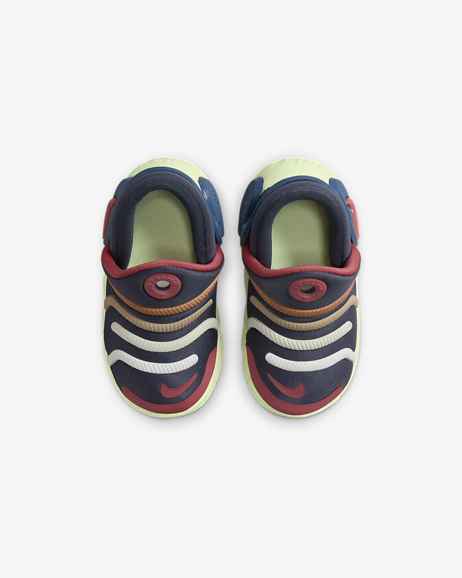 Nike Dynamo 2 EasyOn Baby/Toddler Shoes - Thunder Blue/Barely Volt/Amber Brown/Adobe