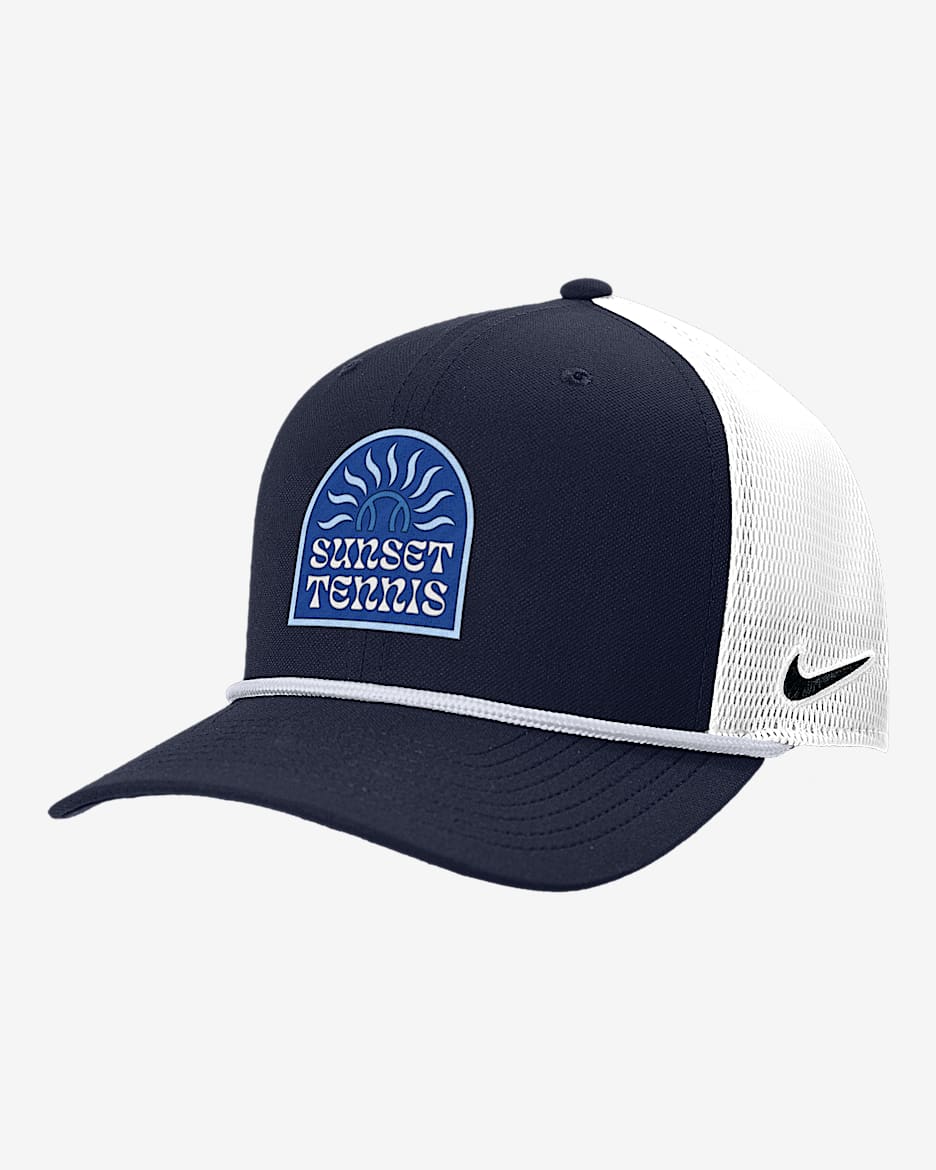 Gorra de rejilla de tenis Nike Rise - Azul marino