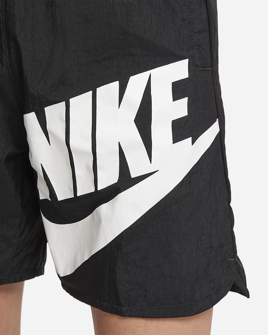 Nike Sportswear Older Kids' (Boys') Woven Shorts - Black/White