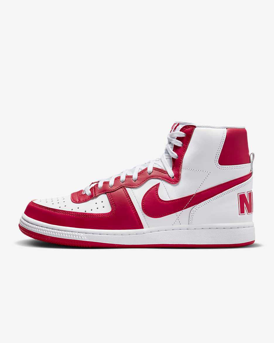 Nike Terminator High Men's Shoes - White/University Red