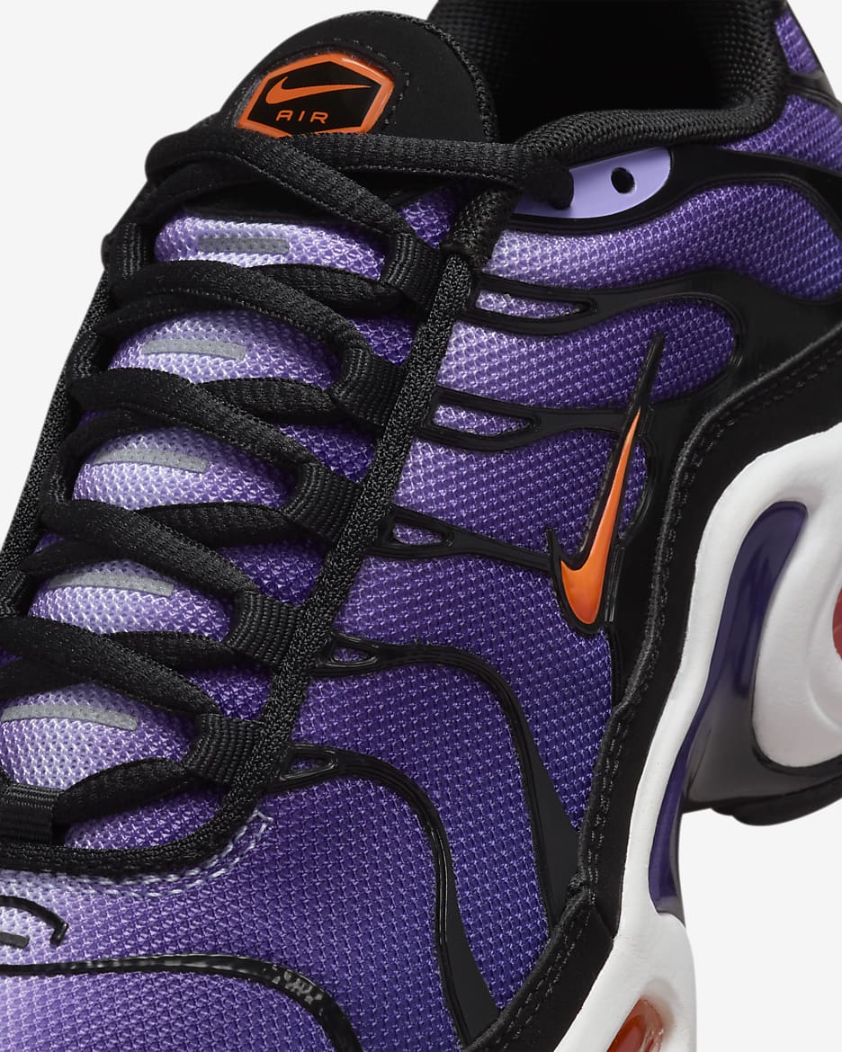 Buty dla dużych dzieci Nike Air Max Plus - Czerń/Voltage Purple/Purple Agate/Total Orange