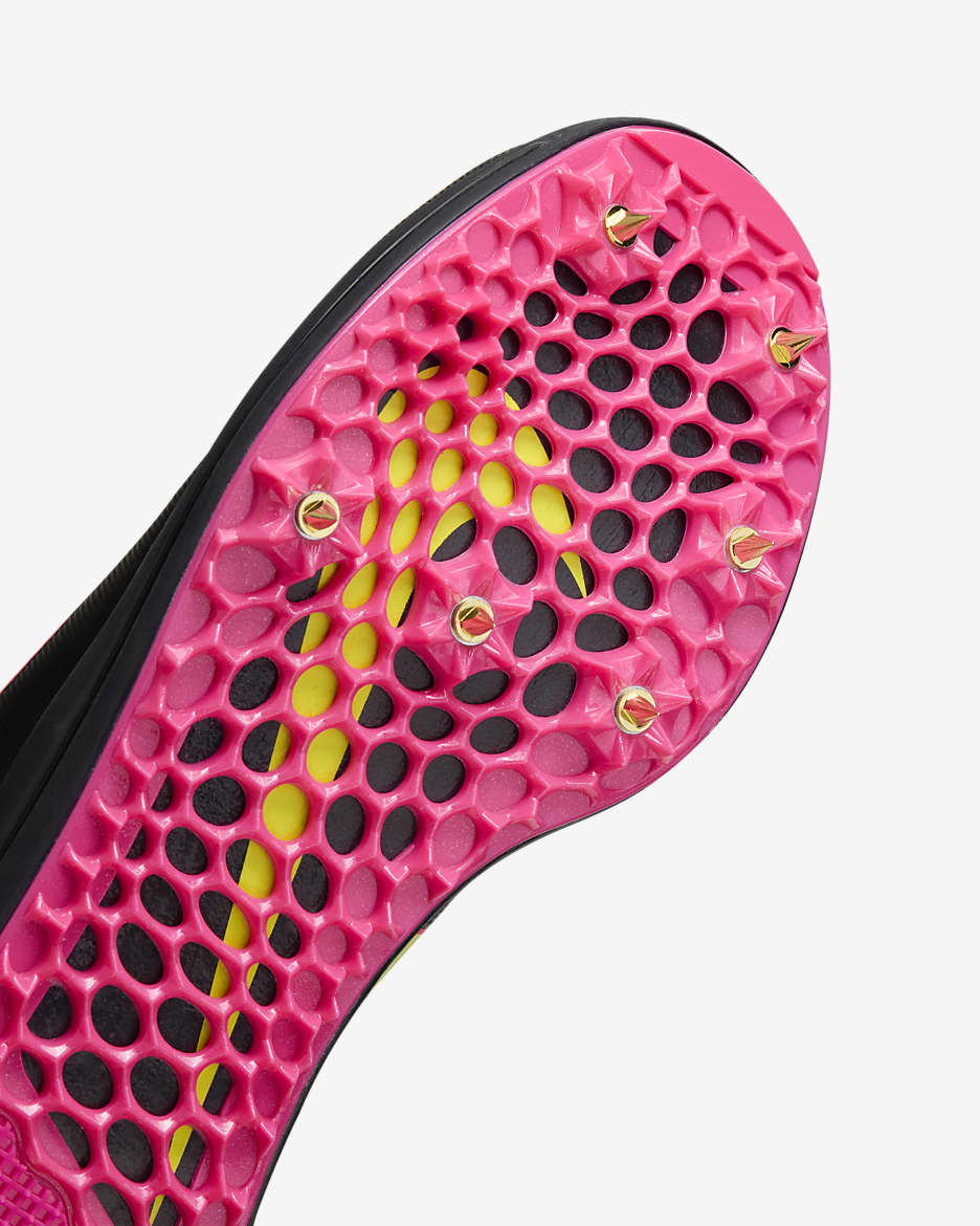 Scarpa chiodata per il salto Nike Triple Jump Elite 2 - Nero/Light Lemon Twist/Fierce Pink