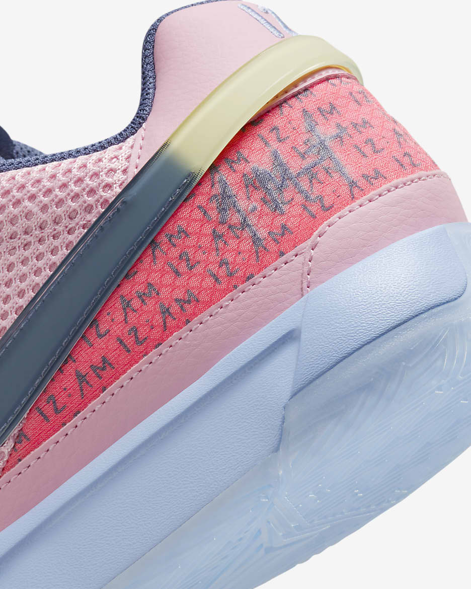 Ja 1 Basketball Shoes - Medium Soft Pink/Cobalt Bliss/Citron Tint/Diffused Blue