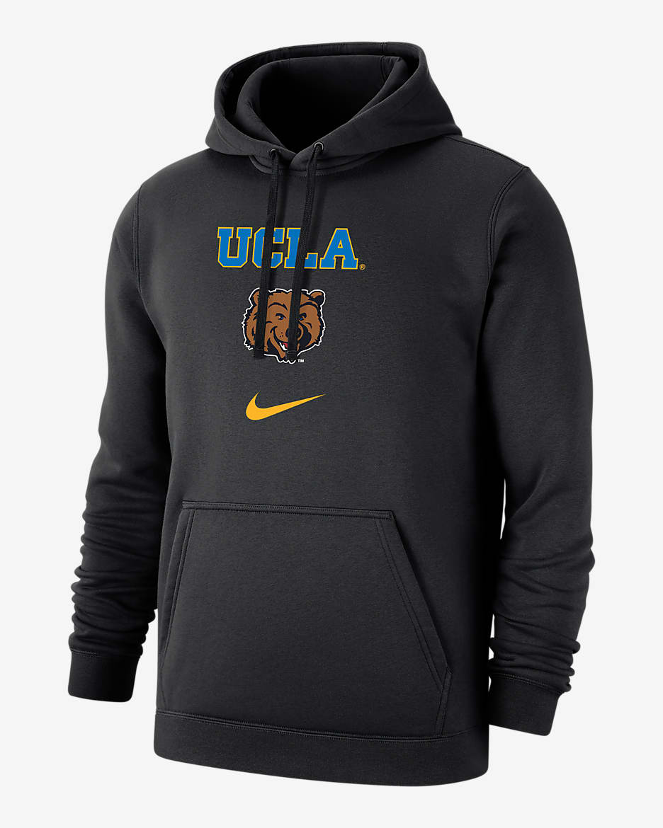 UCLA Club Fleece Men's Nike College Hoodie - Black