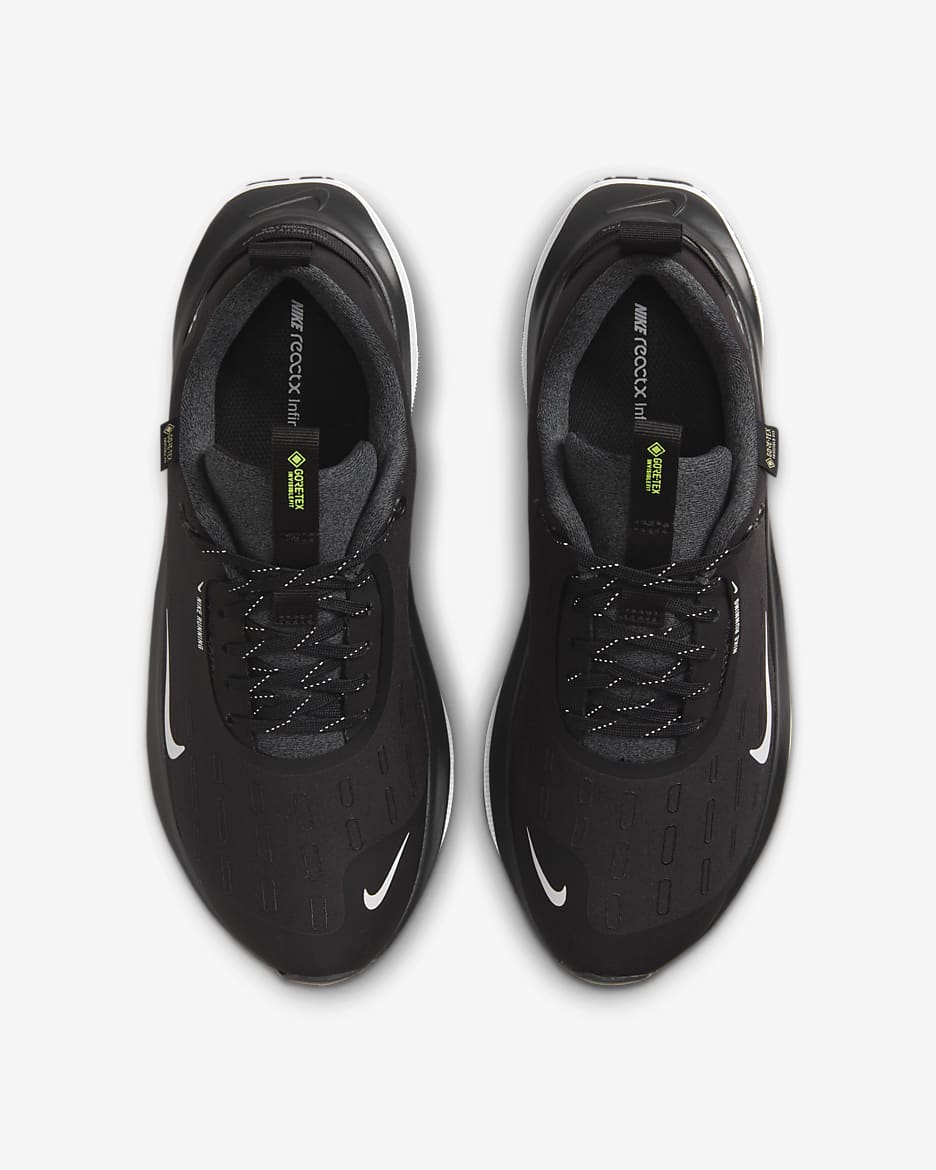 Damskie wodoszczelne buty do biegania po asfalcie Nike InfinityRN 4 GORE-TEX - Czerń/Anthracite/Volt/Biel