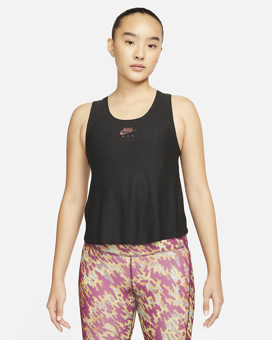 เสื้อกล้ามวิ่งผู้หญิง Nike Air Dri-FIT - ดำ/Dark Smoke Grey
