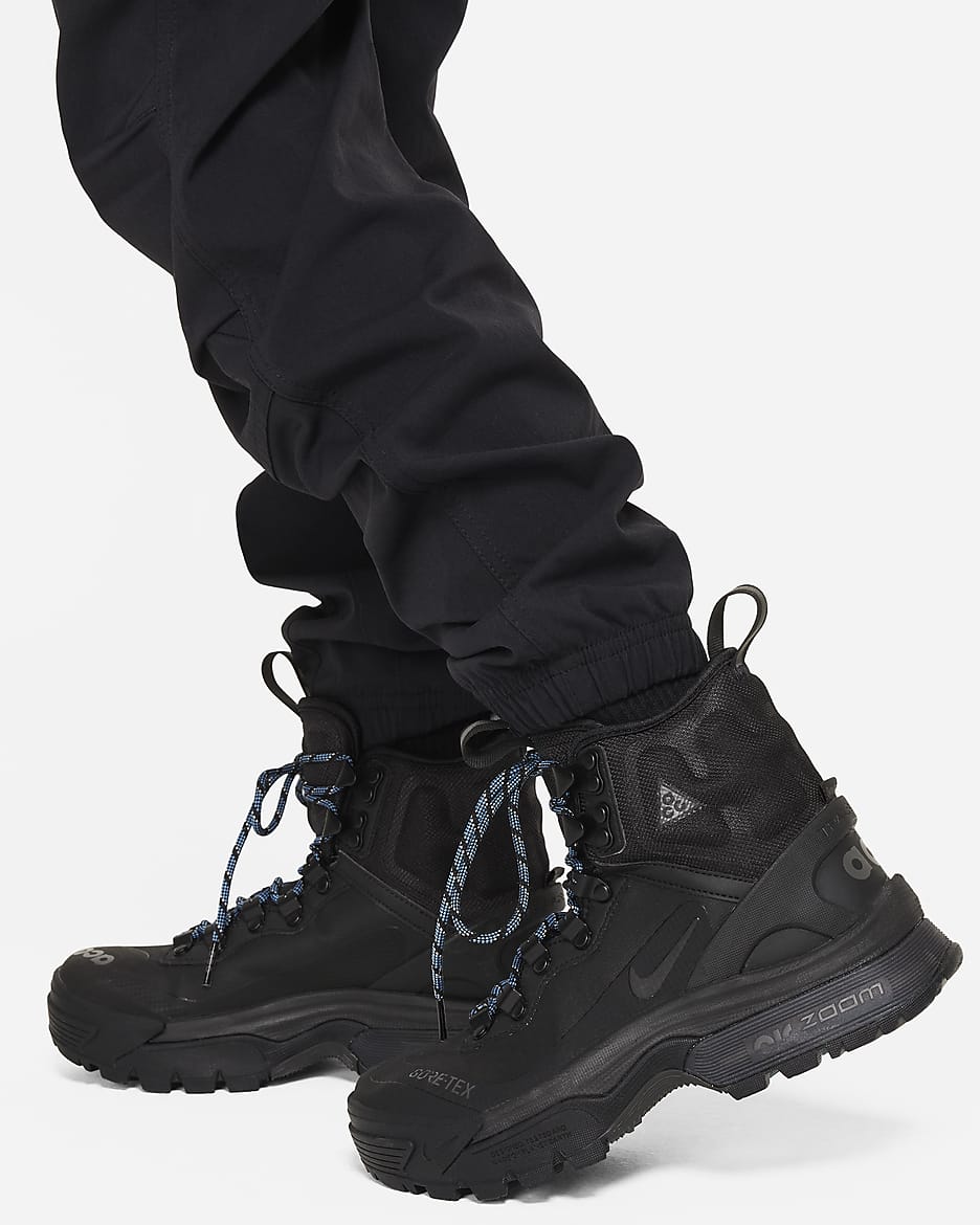 Nike ACG Repel Hike Big konvertibel bukse til store barn - Svart/Dark Smoke Grey/Summit White