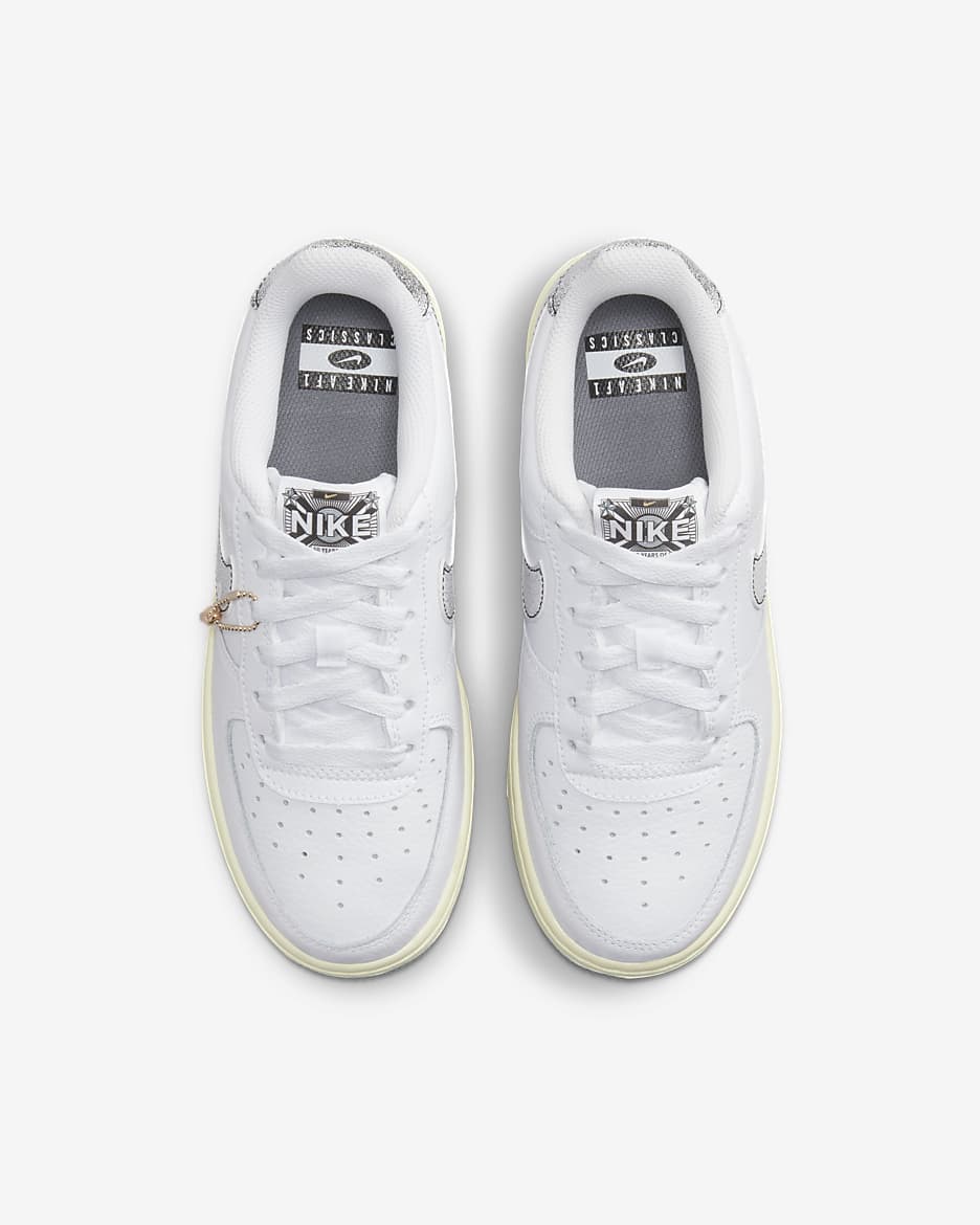 Nike Air Force 1 LV8 3 Older Kids' Shoes - White/Beach/White/Smoke Grey